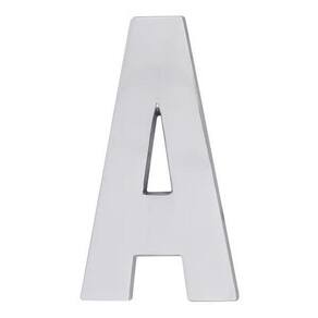 Letra A Fachada Plástico Alta Resistência 10Cm Abs Alumínio