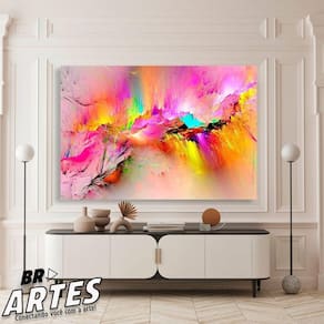 Quadro Explosão Pink -- Br Artes