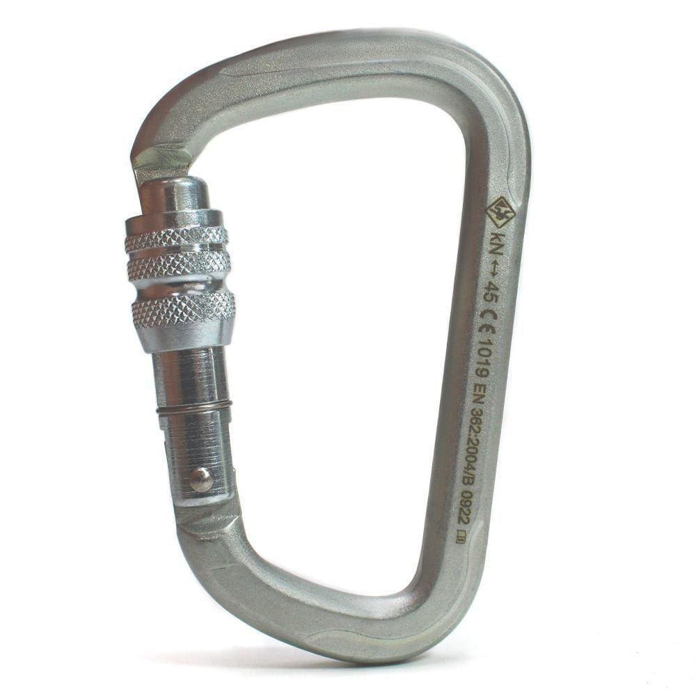 Mosquetão Aço 45kn Assimétrico D Rosca Ce En Nbr Usclimb Keylock