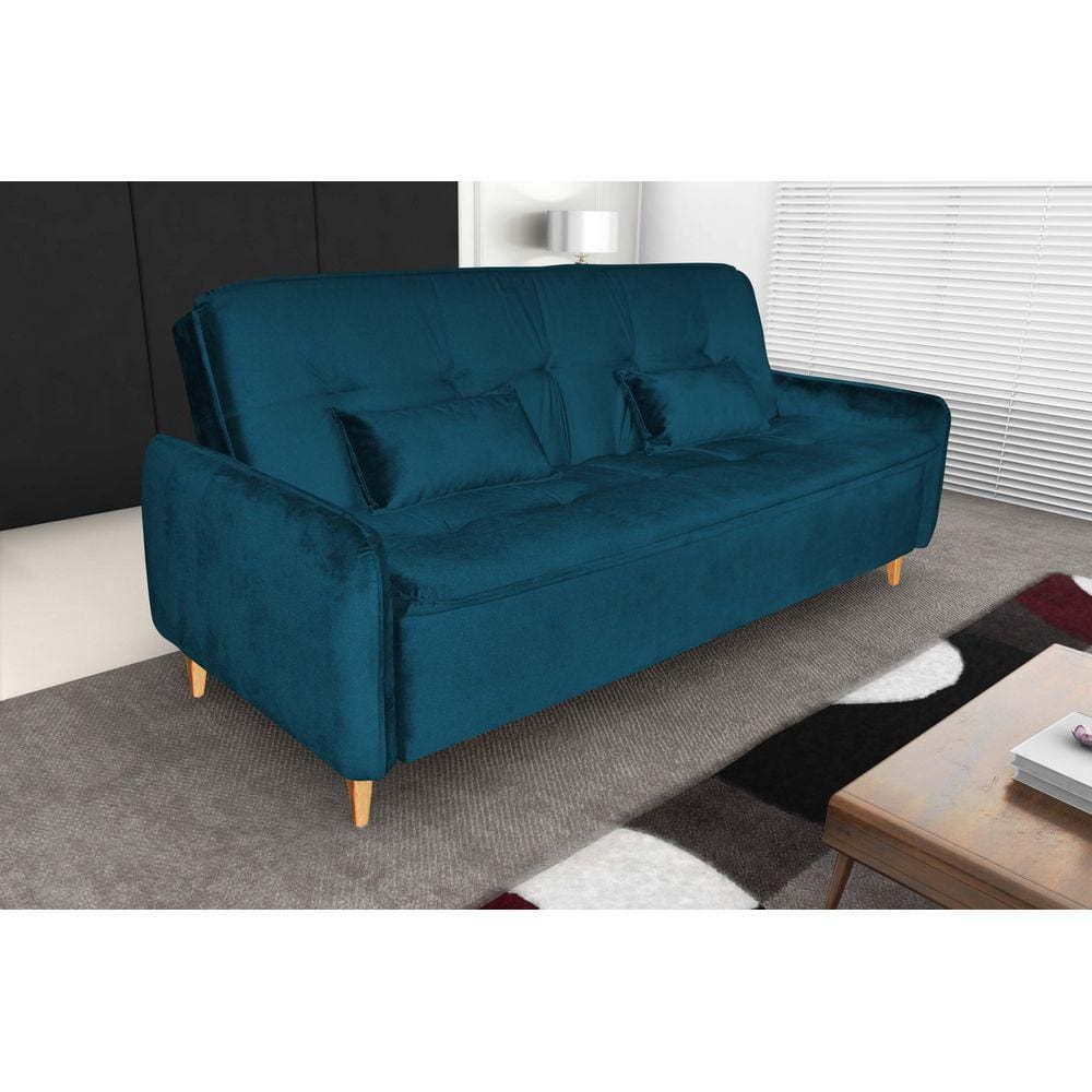 Sofá Cama Donna Turkey Petroleo F442 - Matrix