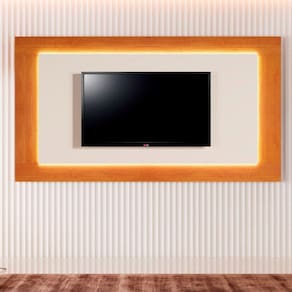 Painel para Tv até 58 Polegadas com Led Grecia Naturalle/Off White