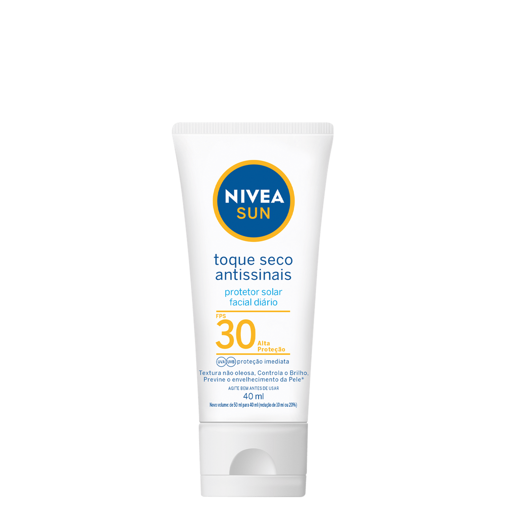 Nivea Sun Toque Seco Antissinais FPS 30 - Protetor Solar Facial 40ml
