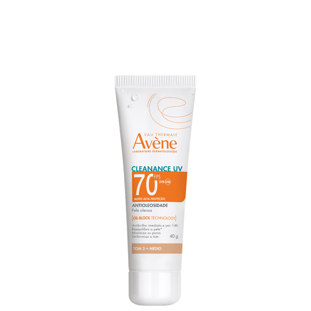 Avène Cleanance UV FPS70 Tom 2 Médio - Protetor Solar Facial 40g