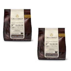 Kit 2Un Chocolate Amargo 70,5%Cacau 70-30-38 Callebaut 400G