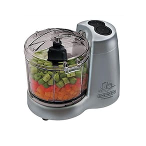Mini Processador Com 2 Velocidades E Função Pulsar Prata 220v - Black&decker