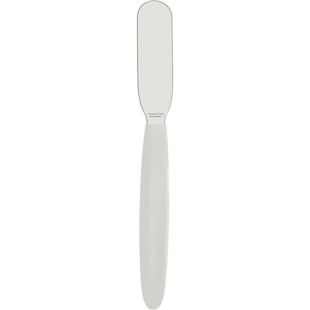 Conjunto Espátula Para Manteiga Em Aço Inox E Cabos De Polipropileno Branco 6pçs - Tramontina