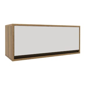 Armário Geladeira 1 Porta Basculante Confort Cinamomo/ Off-White