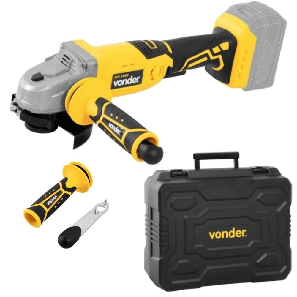 Esmerilhadeira Angular 18V 4.1/2 POL sem Bateria e Carregador VONDER