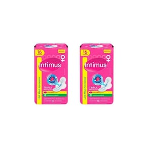 Absorvente Intimus Tripla Proteçao Com16 Seca Com Abas - 2Un