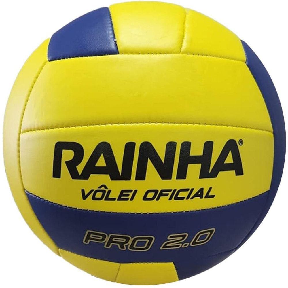 Bola Rainha Volei Oficial Pró 2.0 Amarelo/Azul