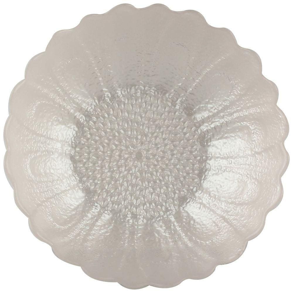 Centro De Mesa Flora Em Vidro 350ml Rosa Claro