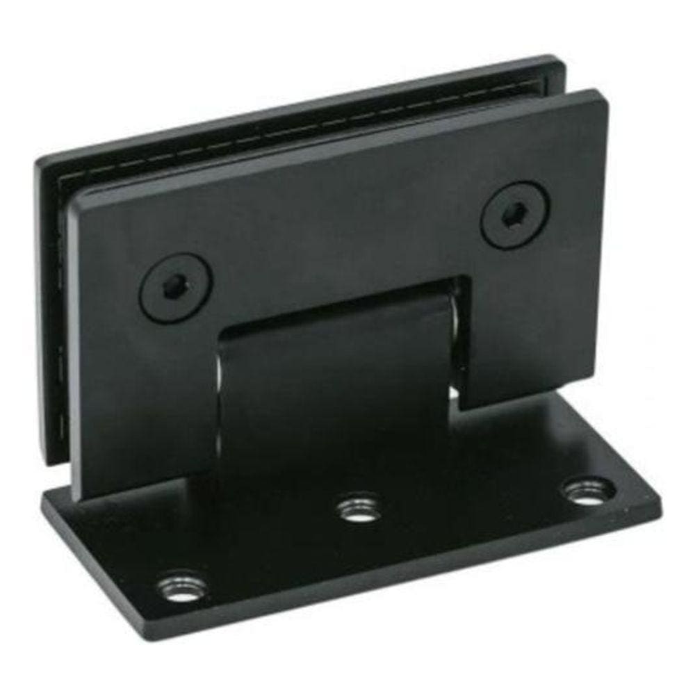 Dobradiça 1011 Inox Preta 180 Porta Box V/V Gv48 Escovado