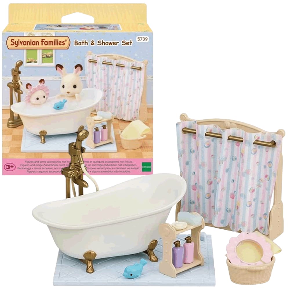 Sylvanian Families Conjunto Hora do Banho e Chuveiro