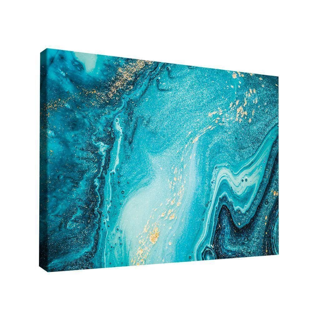 Quadro Abstrato Azul -- Br Artes