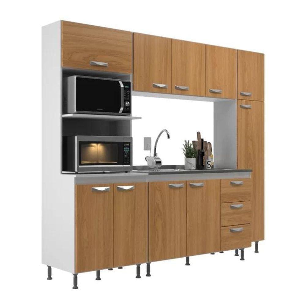 Cozinha Modulada Ipanema 4 Peças - Branco - Cinnamomo Branco - Cinnamomo