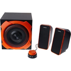 Caixa De Som Gamer Grande 2.1 Warrior Preto E Laranja - Multilaser
