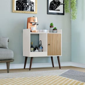 Aparador 1 Porta 700x800x360 Mm MEL / OFF WHITE