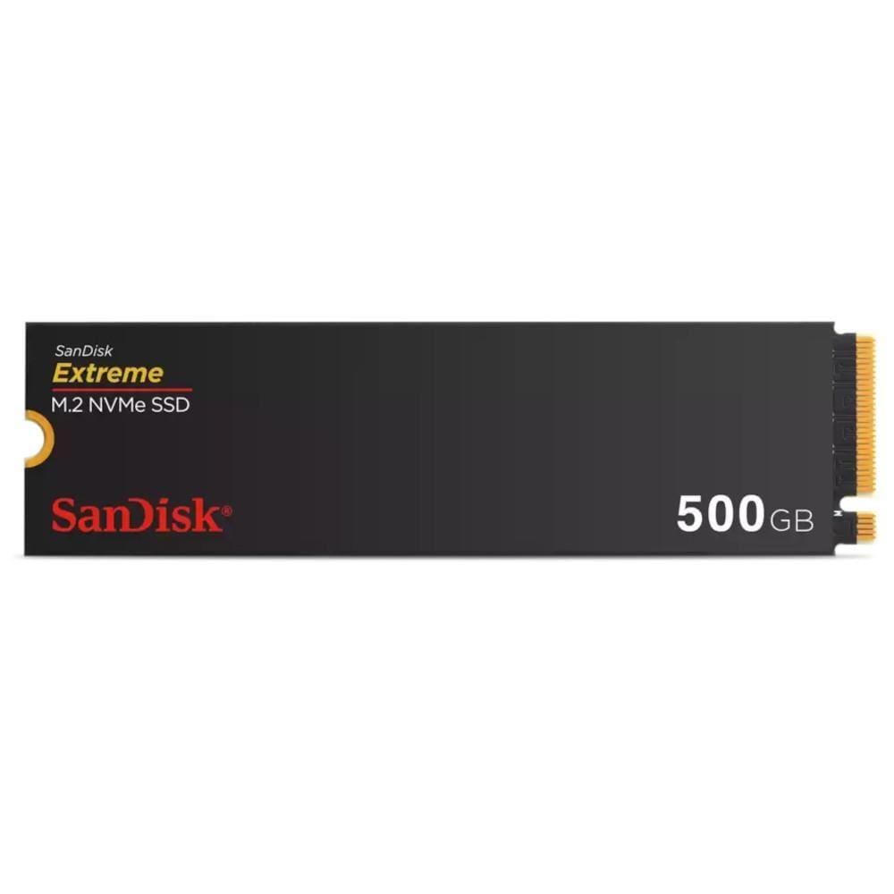 SSD 500GB M.2 2280 NVMe PCIe Gen 4.0 Sandisk Extreme, Leitura/Gravação 5000/4000MB/s, SDSSDX3N-500G-G26