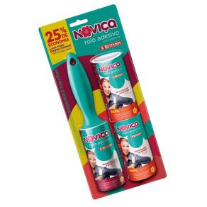 Conjunto De Rolos Adesivos Com 2 Refis Noviça Verde 30fls - Bettanin