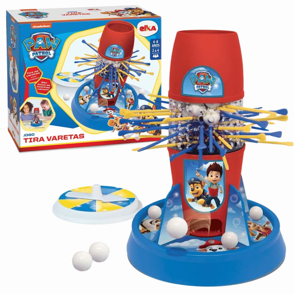 Brinquedo Para Familia Jogo Tira Varetas Patrulha Canina