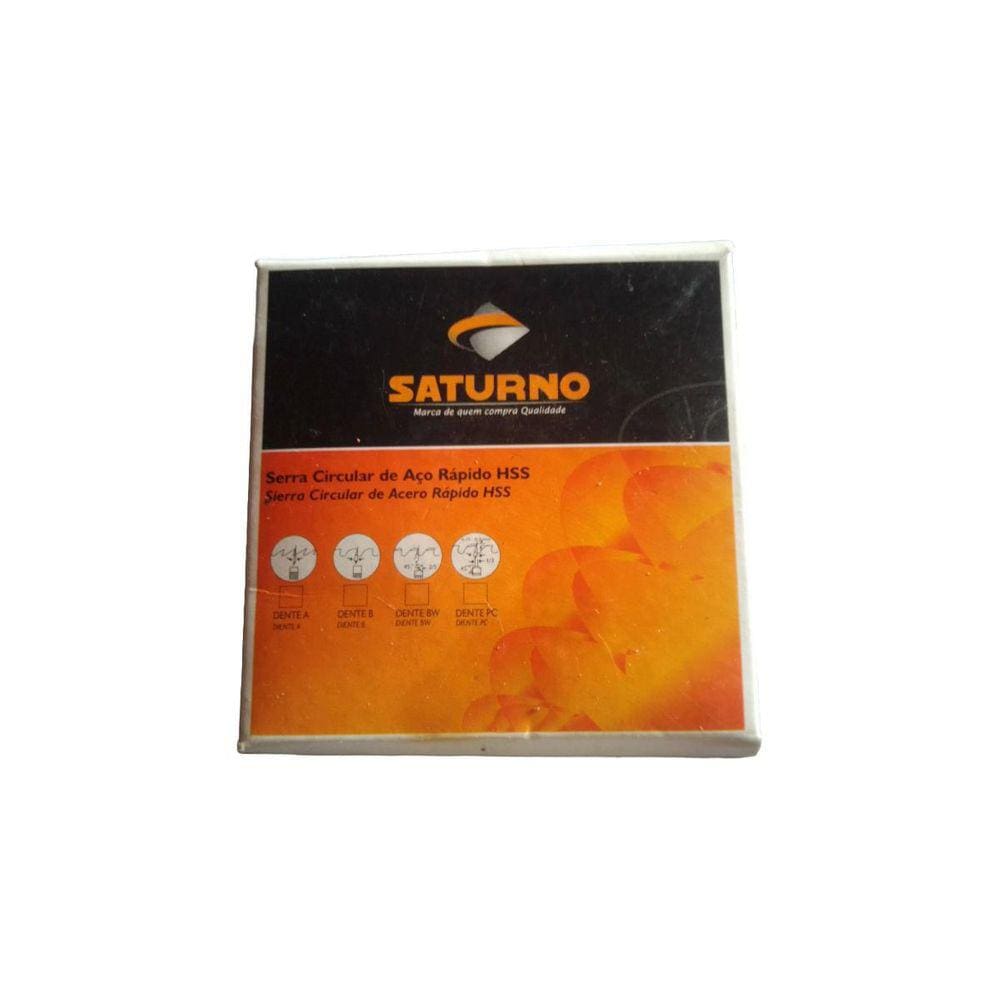 Serra Circular Aço Rápido Hss 40 X 1,0 X 10 Mm 64 Z Saturno