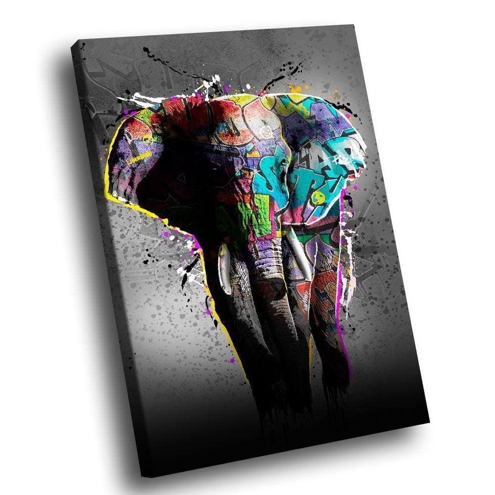 Quadro Elefante Grafite -- Br Artes