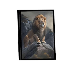 Quadro Leão Soberano -- Br Artes
