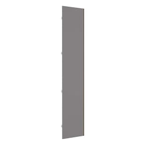 Porta Para Closet Individual 50cm Champagne Cinza Puro
