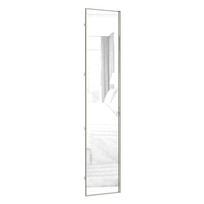 Porta Para Closet Com Espelho Individual 50cm Inox Espelho