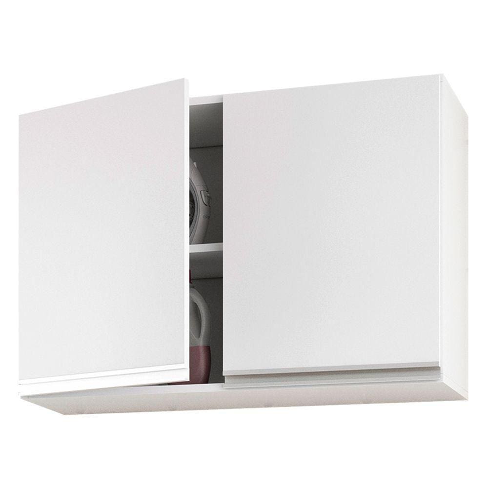 Armário De Parede 80cm Com 02 Portas 100% Mdf Branco