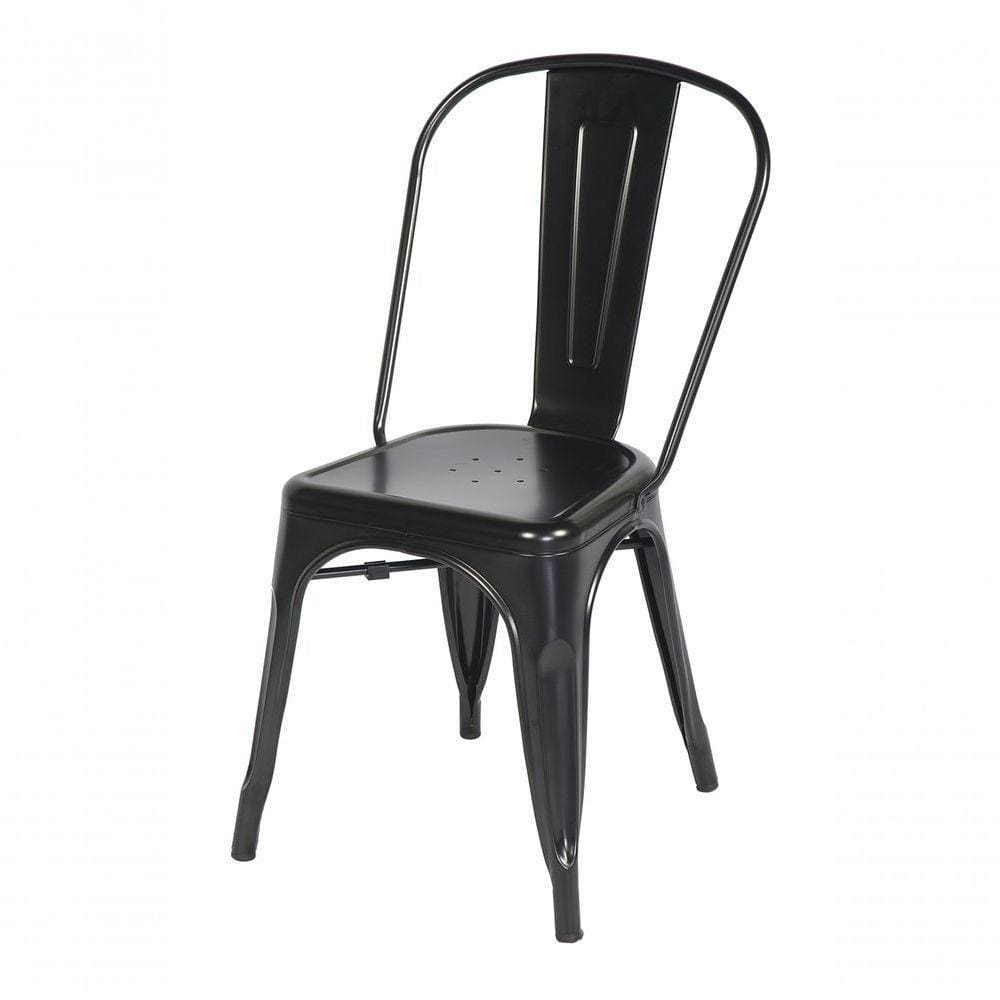 Conjunto 8 Cadeiras Tolix Iron - Design - Preta