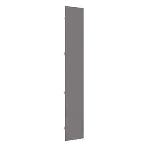 Porta Lateral Para Roupeiro 4 Portas Puxador Inox Cinza Puro