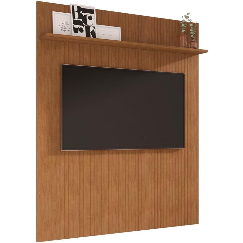 Painel Frisado Piso Teto 220x160 Cm Tv 60 Pol 008174 Cedro Dcasa Cedro