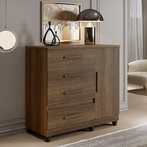 Cômoda Florença 1 Porta 4 Gavetas Benetil Cor:imbuia