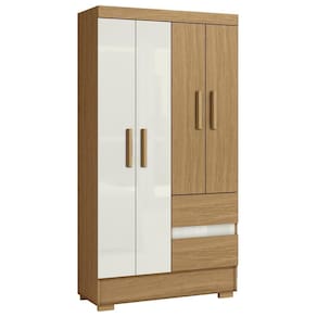 Guarda Roupa Solteiro 4 Portas 2005142 Atacama Off White Armoveis Atacama Off White