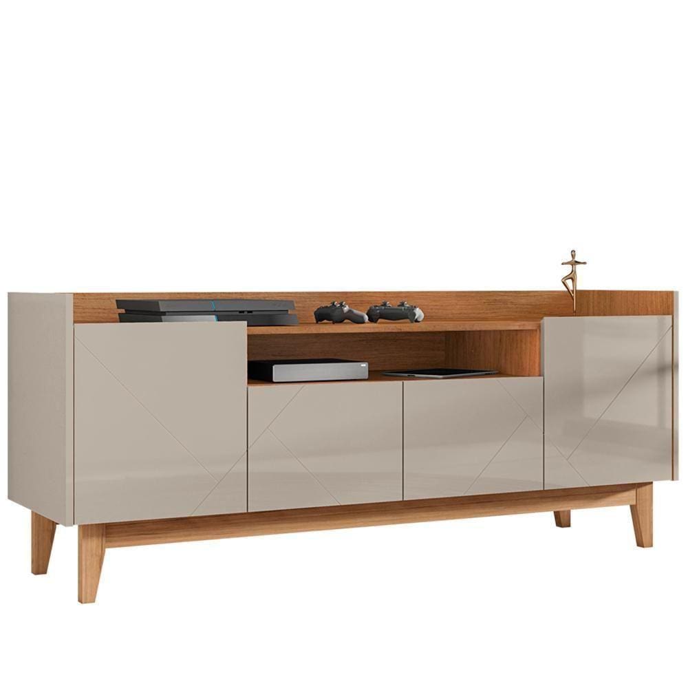 Rack 4 Portas Para Tv 60 Polegadas 011071 Off White Cedro Dcasa Off White Cedro