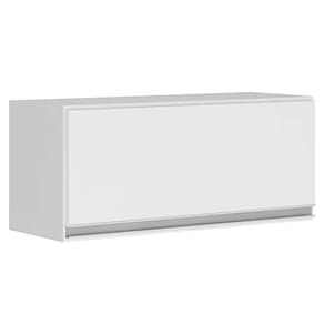 Kit área De Serviço E Lavanderia Com 02 Armários Aéreo 120cm E 80cm 100% Mdf Branco - Abmaza