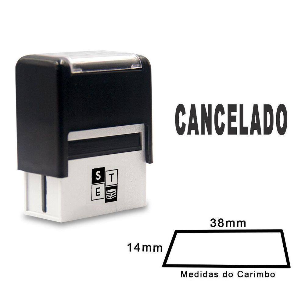 Carimbo Automático Cancelado Preto