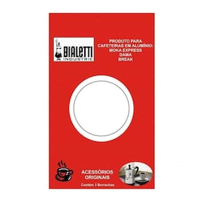 3x Reparo Anel Borracha Bialetti Vedação Moka Express 3 Xíc