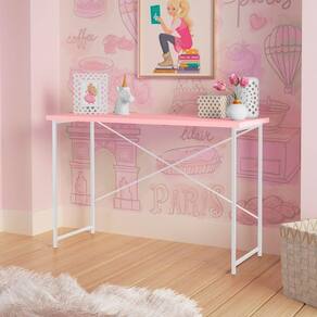 Aparador Industrial Infantil Princesa Aço Carbono Klm Branco-rosa