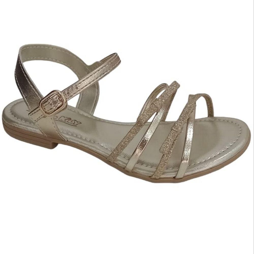 Sandalia Kidy Infantil Feminina Dourada 146-0202-0932