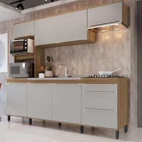 Cozinha Compacta 8 Portas 2 Gavetas Delmarco Paola