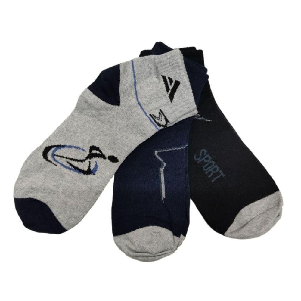 6 Pares de Meias Cano Curto - Masculina