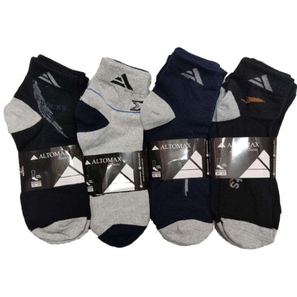 9 Pares de Meias Cano Curto - Masculina