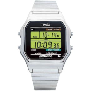Relógio Timex Masculino Ref: T78587 Vintage Classic Digital Silver Mola