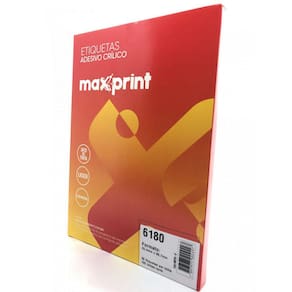 Etiqueta 6180 Ink/Las 25,4X66,7Mm 100Fls Maxprint2