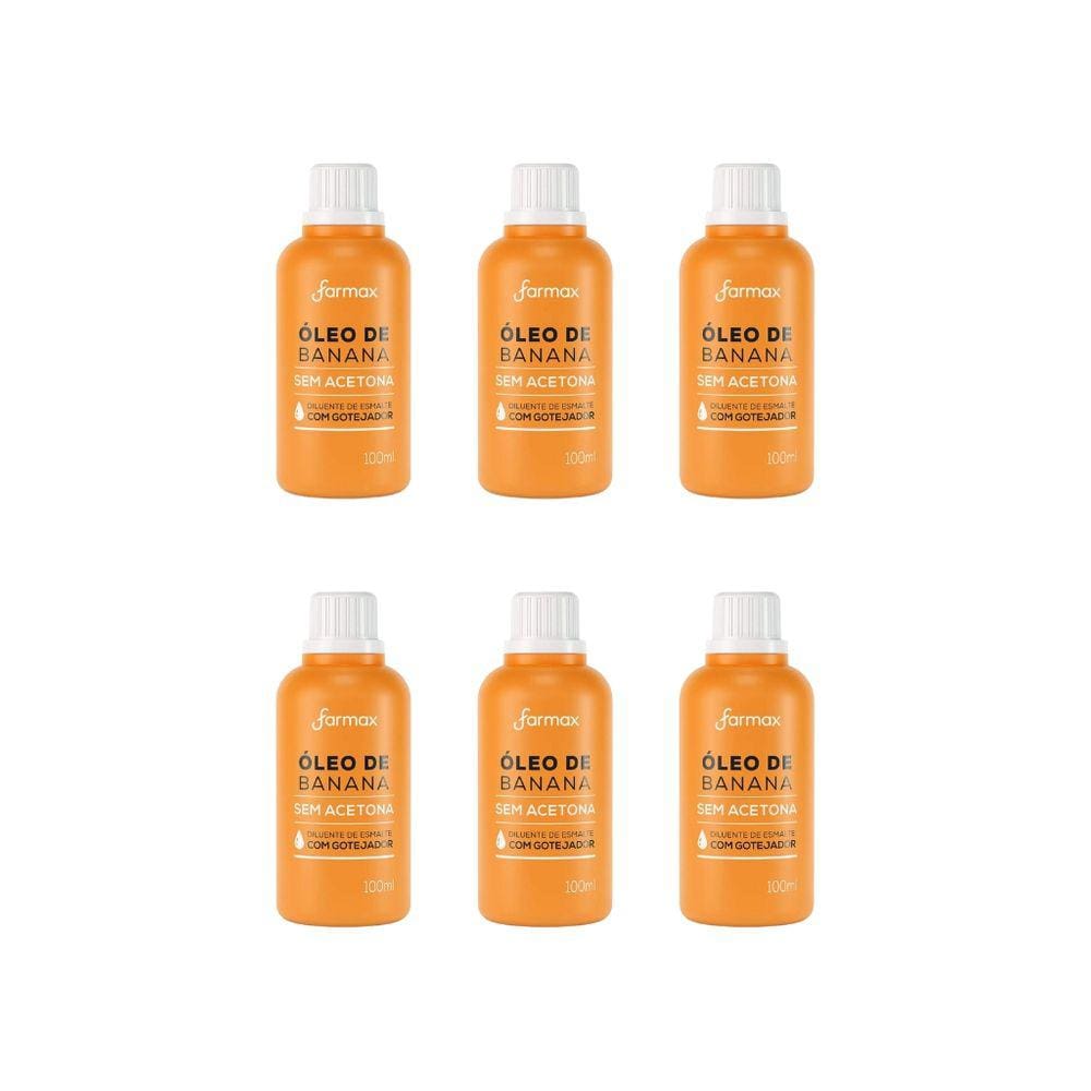 Oleo de Banana Farmax 100ml-Kit C/6un