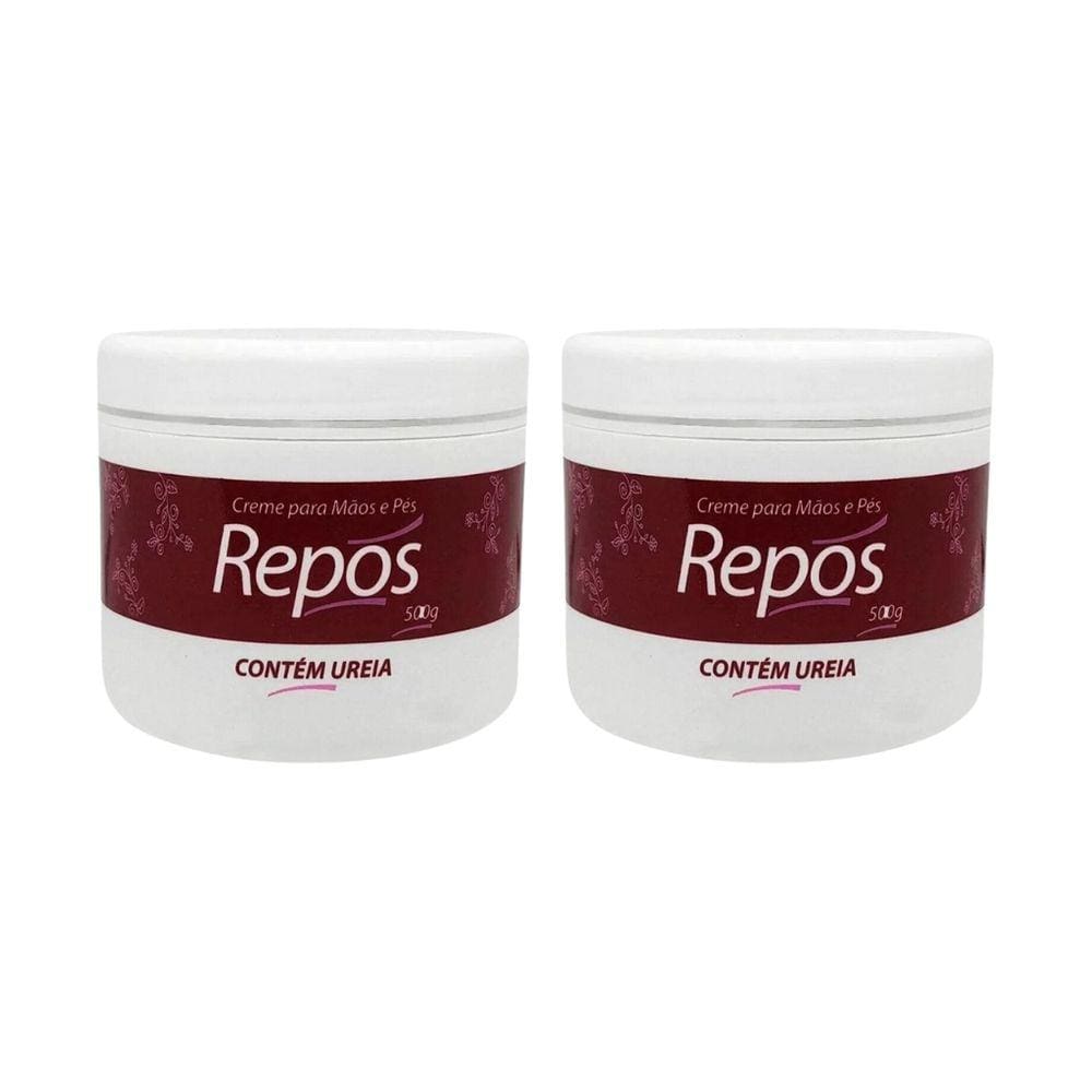 Repos Creme Ureia Maos e Pes 500g - Kit C/ 2un