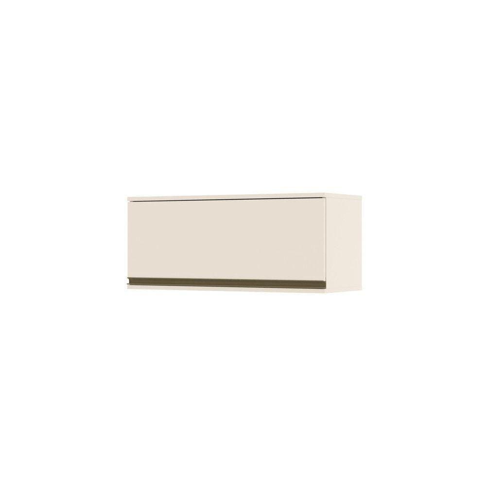 Armário Aéreo De Cozinha 80 Cm 1 Porta Basculante Connect Henn Off White