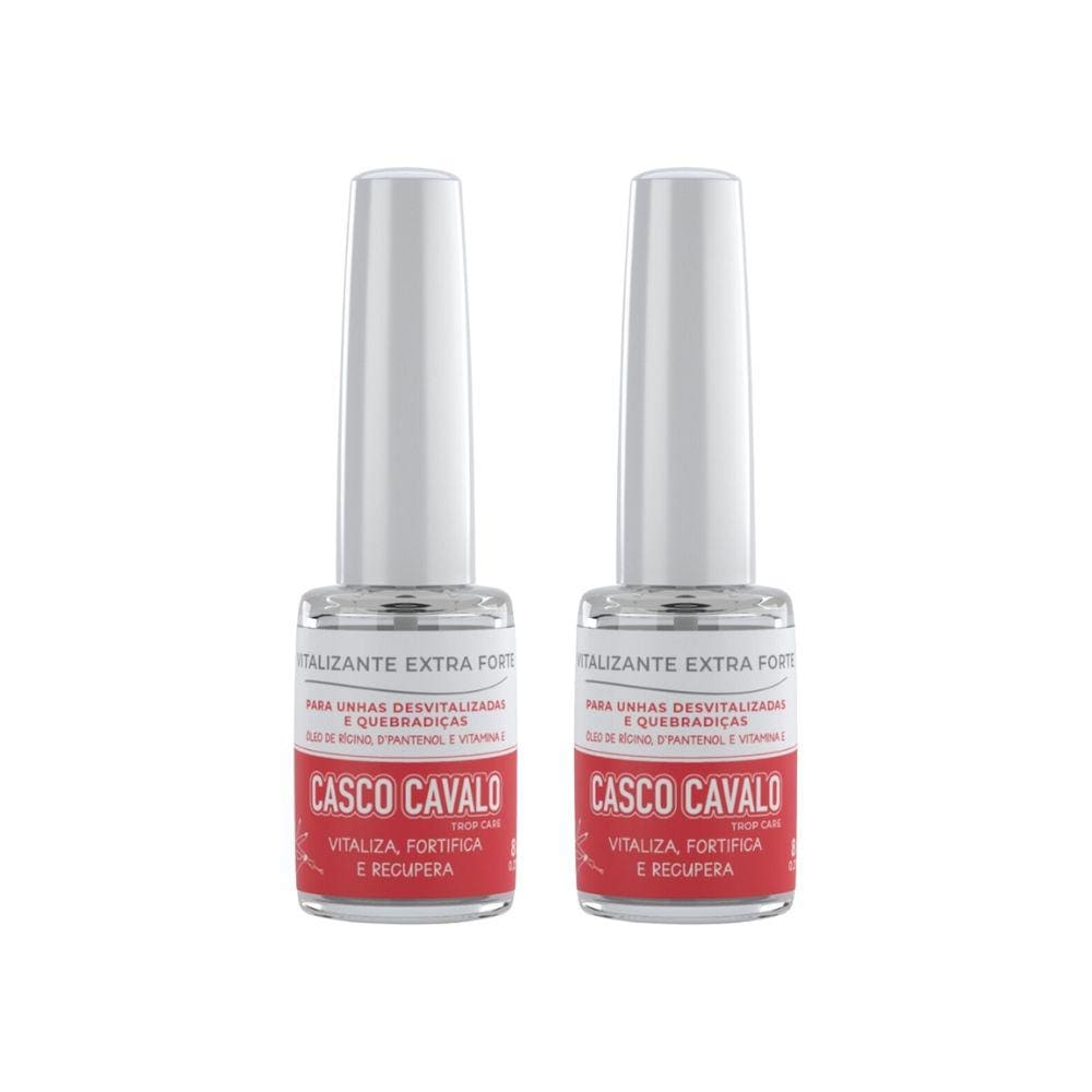 Casco de Cavalo Trop Care Vitaliza Extra Fort 8ml-Kit C/ 2un